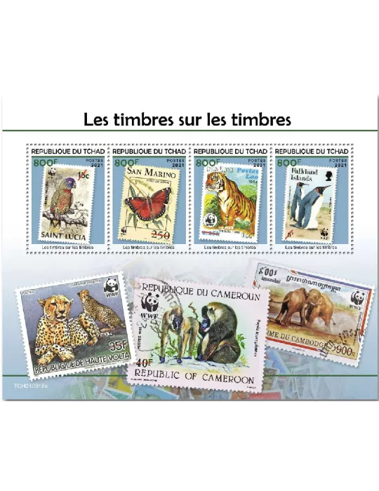 n° 4023/4026  - Timbre TCHAD Poste