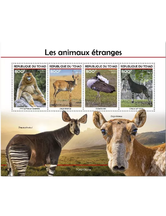 n° 4035/4038  - Timbre TCHAD Poste