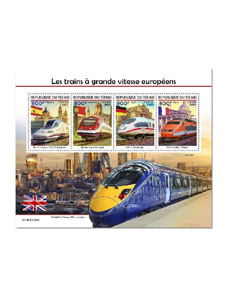n° 4047/4050  - Timbre TCHAD Poste
