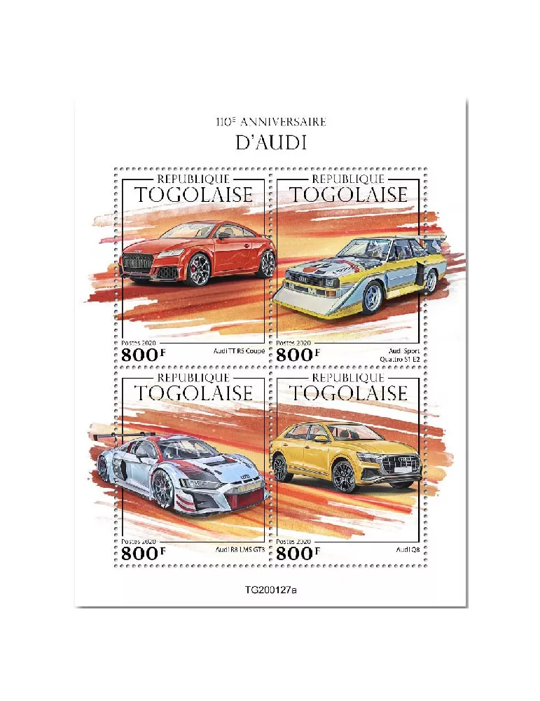 n° 8007/8010  - Timbre TOGO Poste