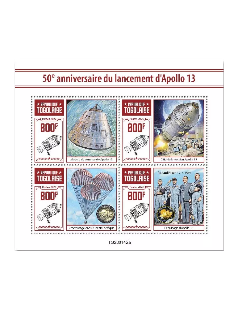 n° 8067/8070  - Timbre TOGO Poste