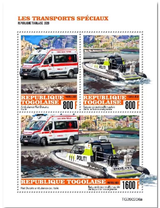 n° 8187/8189  - Timbre TOGO Poste