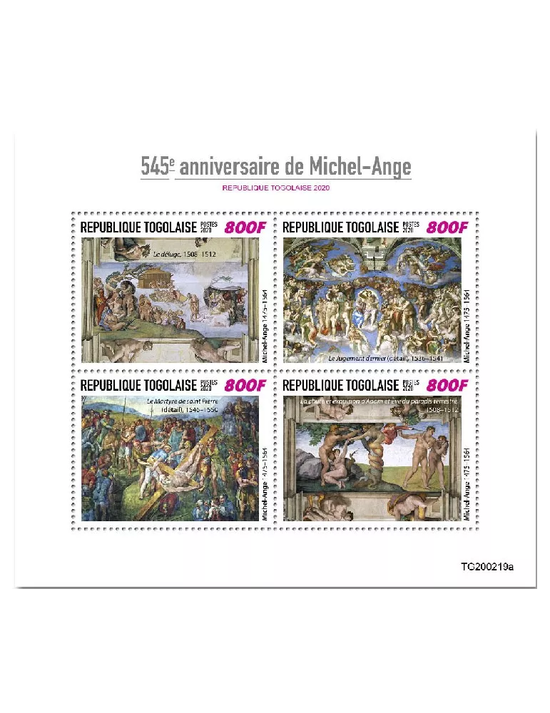 n° 8242/8245  - Timbre TOGO Poste