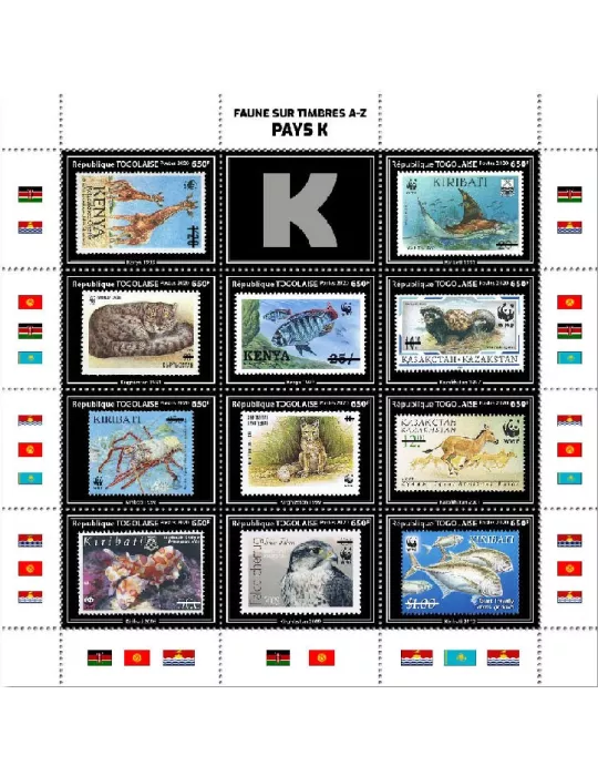 n° 8269/8279  - Timbre TOGO Poste
