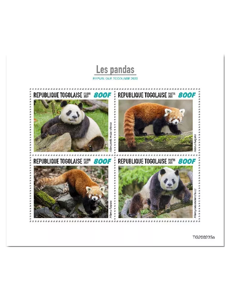 n° 8319/8322  - Timbre TOGO Poste