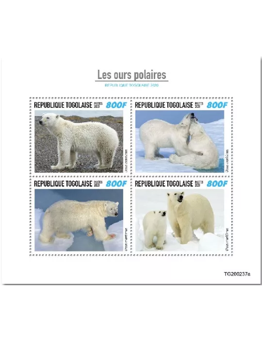 n° 8327/8330  - Timbre TOGO Poste