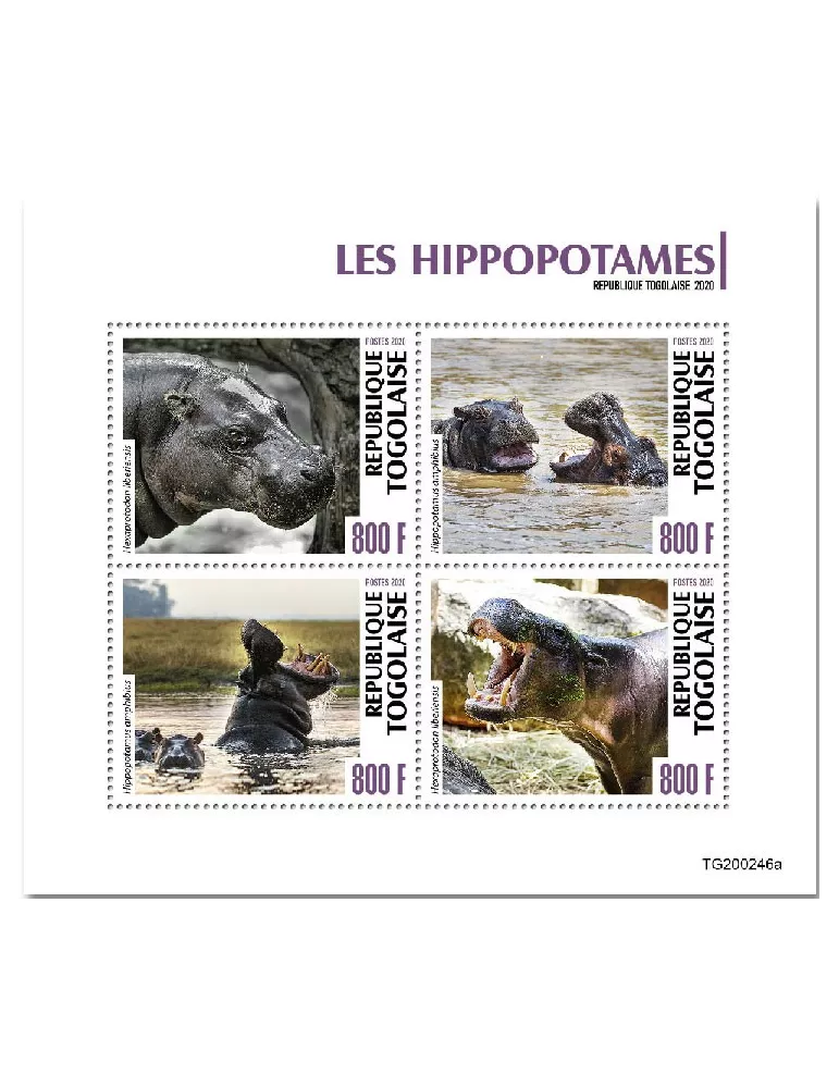 n° 8363/8366  - Timbre TOGO Poste