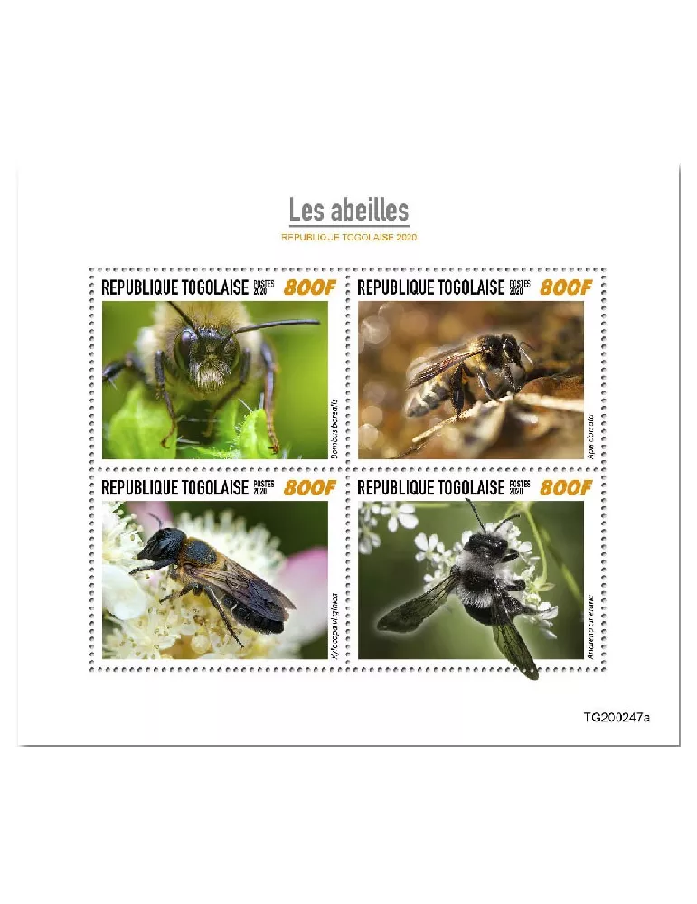 n° 8367/8370  - Timbre TOGO Poste