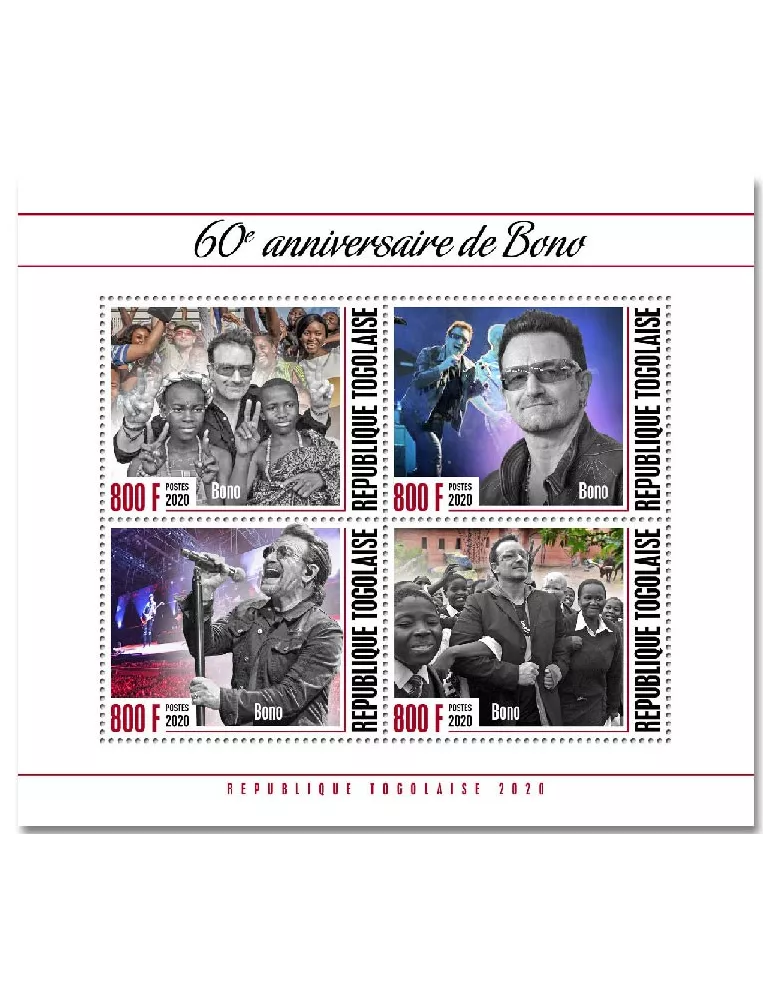 n° 8612/8615  - Timbre TOGO Poste
