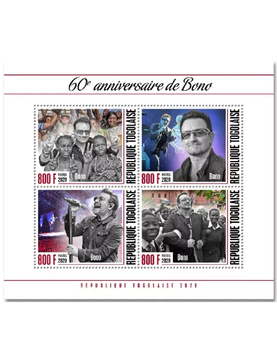 n° 8612/8615  - Timbre TOGO Poste