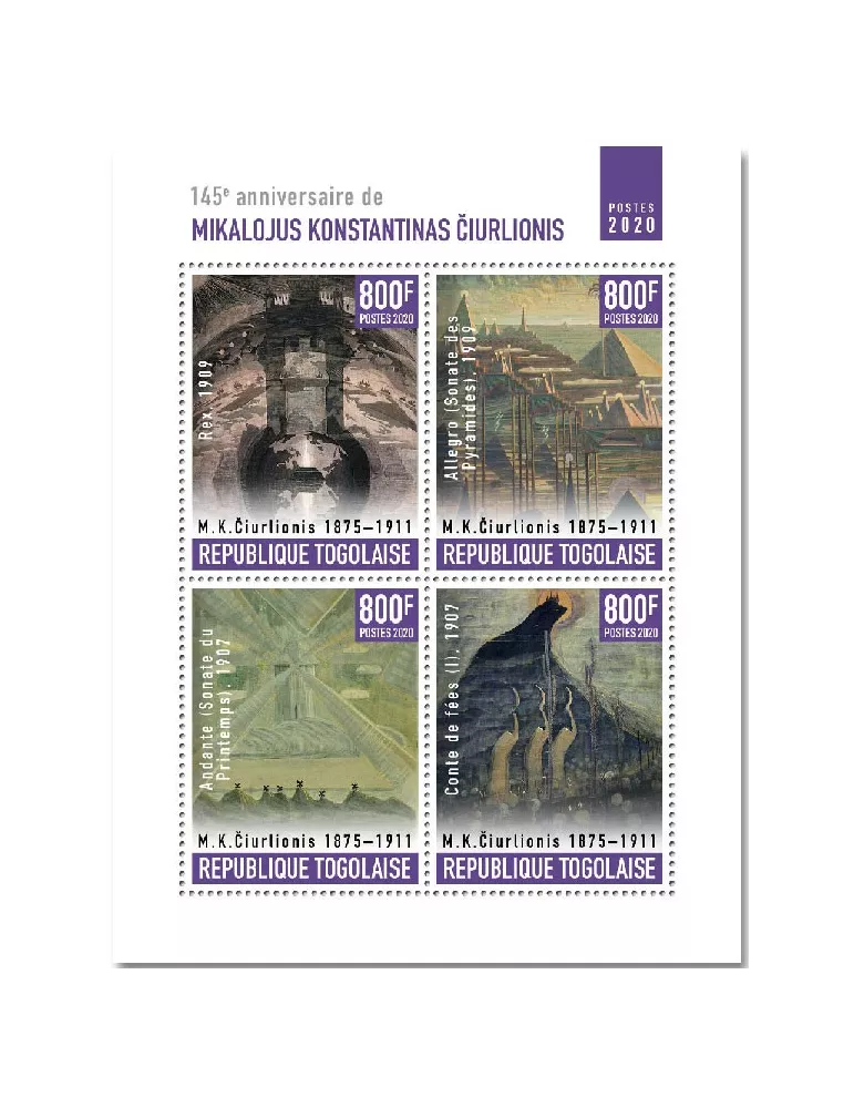 n° 8743/8746  - Timbre TOGO Poste