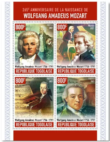 n° 8973/8976  - Timbre TOGO Poste