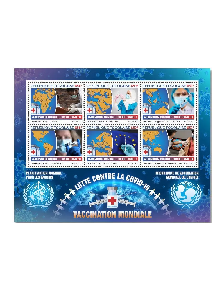 n° 9017/9022  - Timbre TOGO Poste