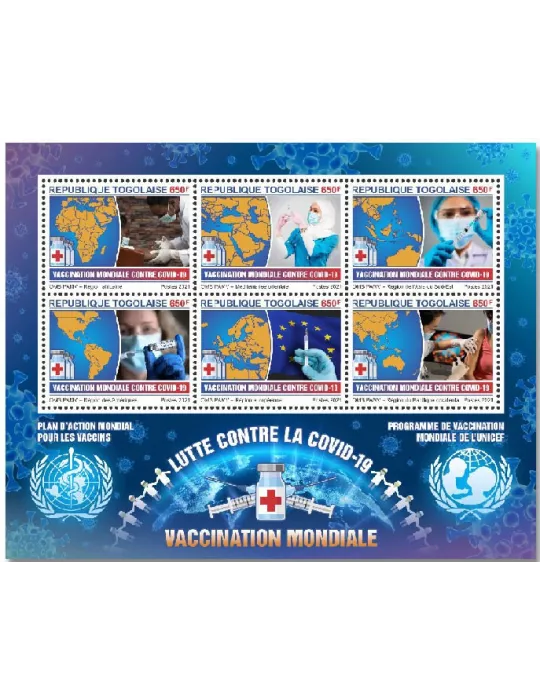 n° 9017/9022  - Timbre TOGO Poste