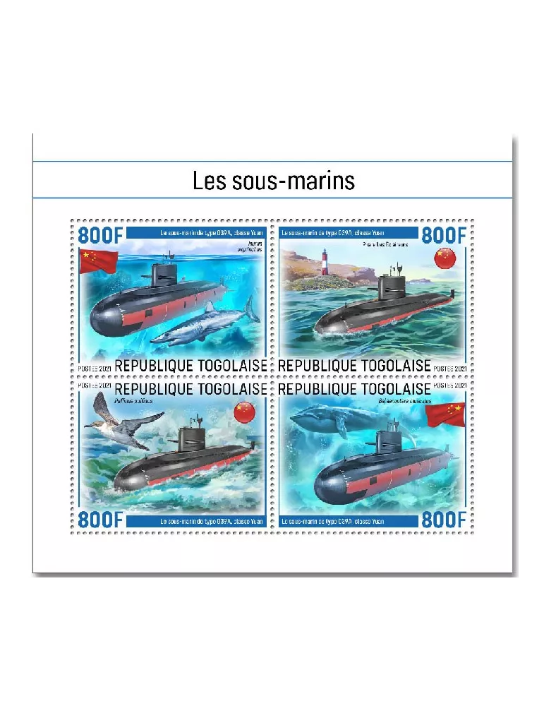 n° 9127/9130  - Timbre TOGO Poste