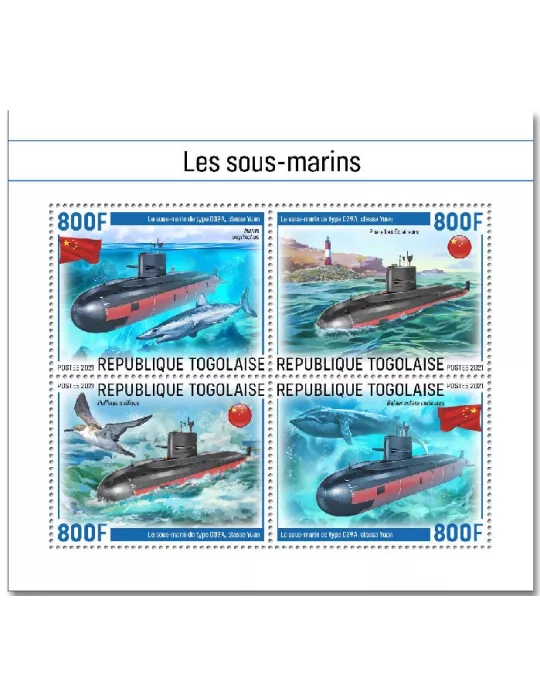 n° 9127/9130  - Timbre TOGO Poste