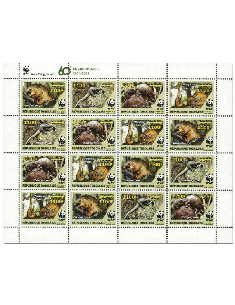 n° 9253/9256 (les 16 valeurs - 4 séries)  - Timbre TOGO Poste