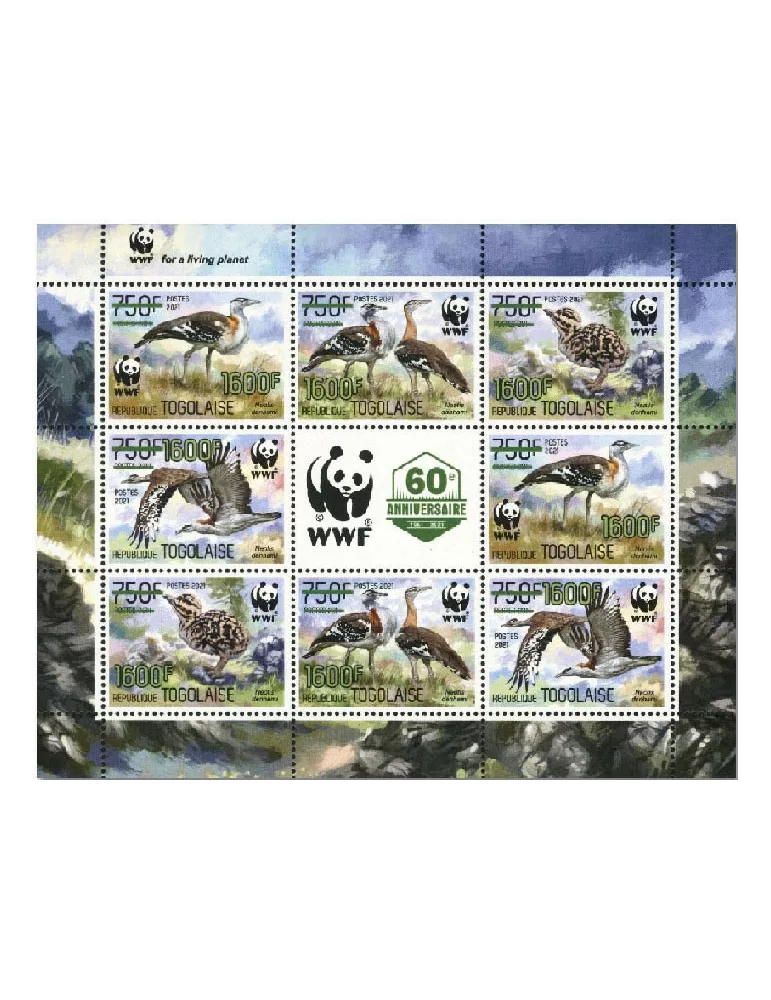 n° 9261/9264 (les 8 valeurs - 2 séries)  - Timbre TOGO Poste