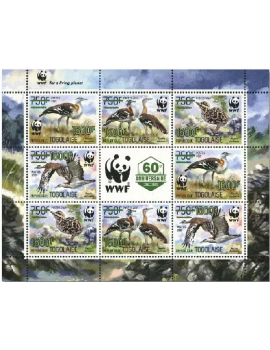 n° 9261/9264 (les 8 valeurs - 2 séries)  - Timbre TOGO Poste