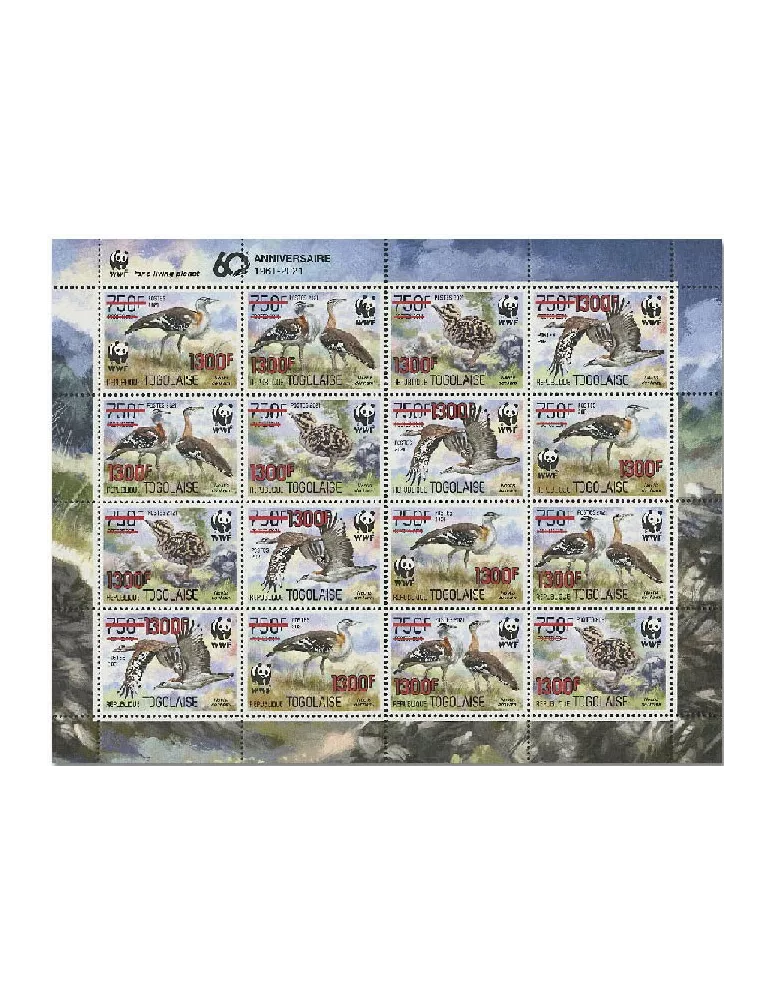 n° 9265/9268 (les 16 valeurs - 4 séries)  - Timbre TOGO Poste