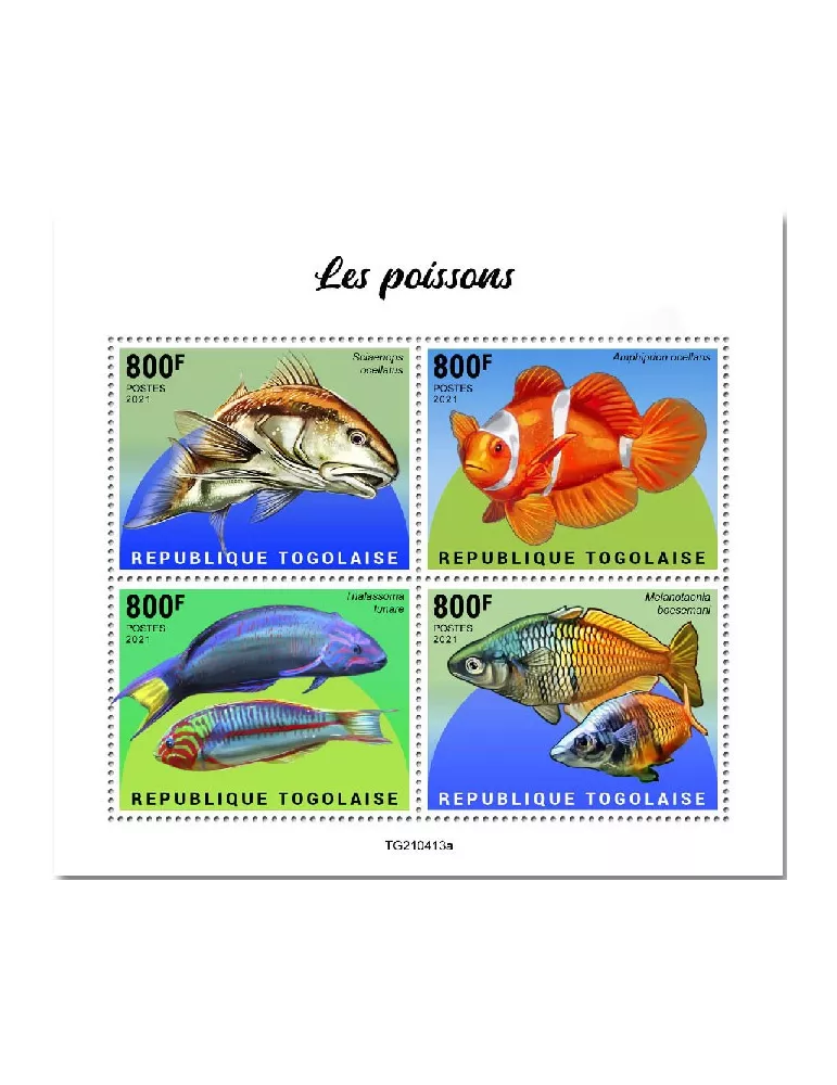 n° 9559/9562  - Timbre TOGO Poste