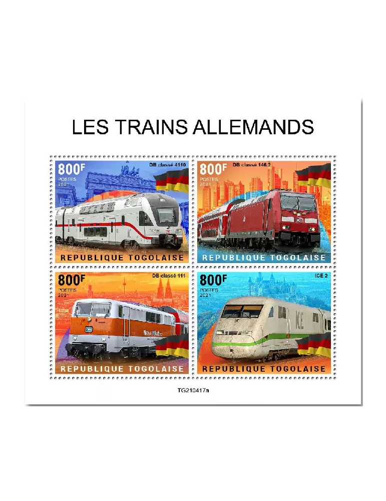 n° 9575/9578  - Timbre TOGO Poste