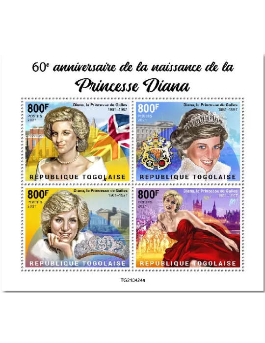 n° 9603/9606  - Timbre TOGO Poste