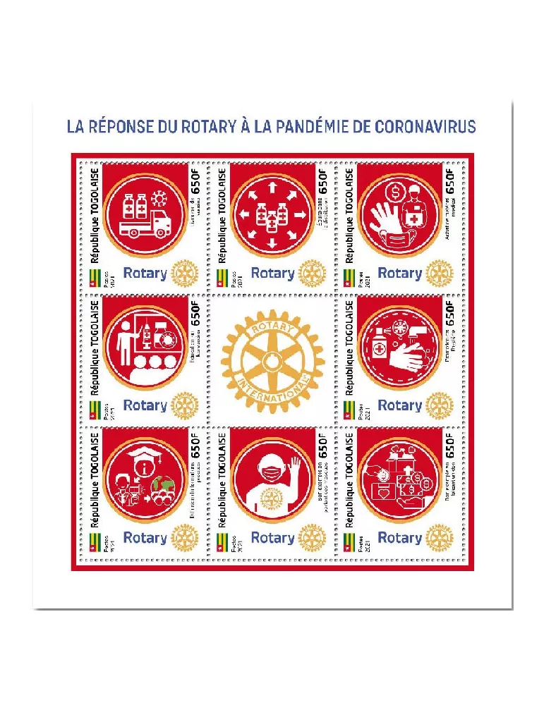 n° 9644/9651  - Timbre TOGO Poste