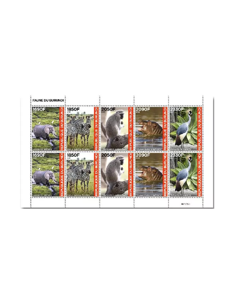 n° 2529/2538  - Timbre BURUNDI Poste