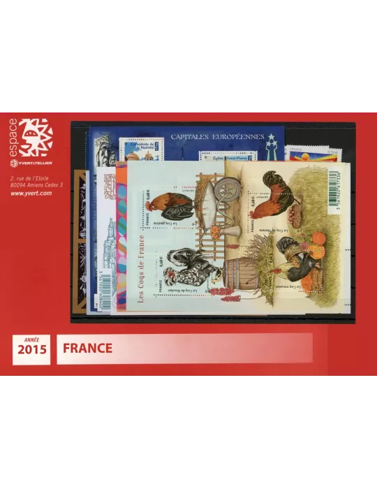 n° 4923/5013  - Timbre France Année complète  (2015)