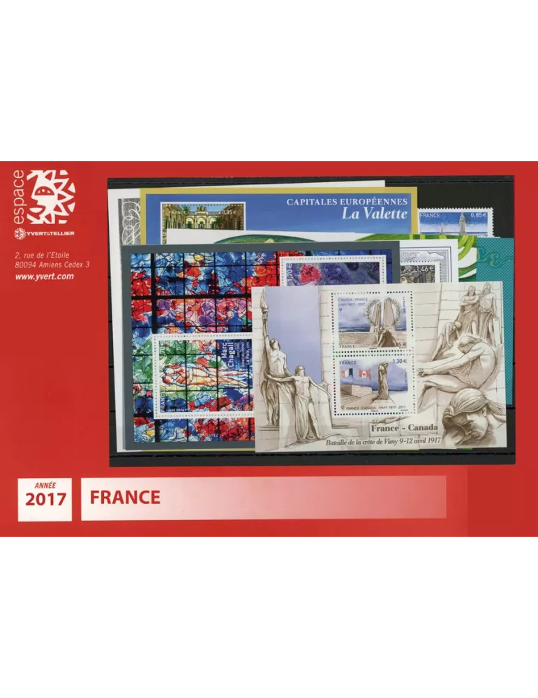 n° F5116/5197  - Timbre France Année complète (2017)