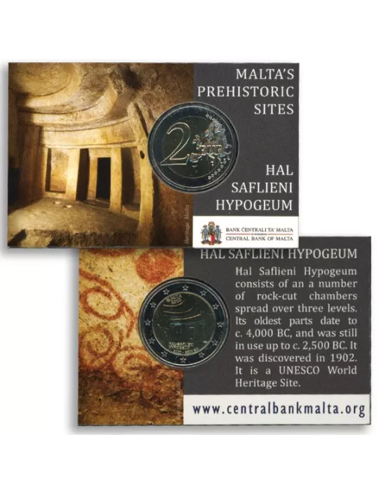 BU : 2 EURO COMMEMORATIVE 2022 : MALTE (Hypogée de Hal Saflieni)