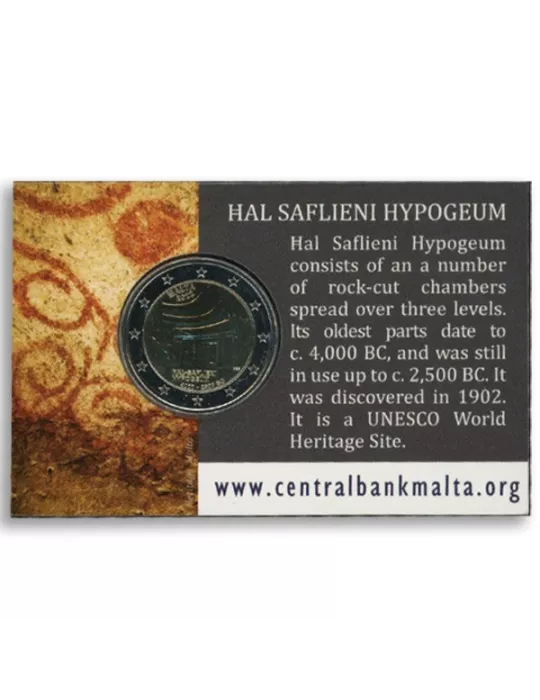 BU : 2 EURO COMMEMORATIVE 2022 : MALTE (Hypogée de Hal Saflieni)