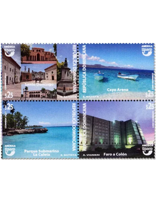 n° 2290/2293 - Timbre DOMINICAINE Poste