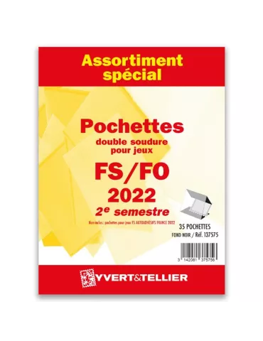Assortiment de pochettes (double soudure) : 2022-2e semestre