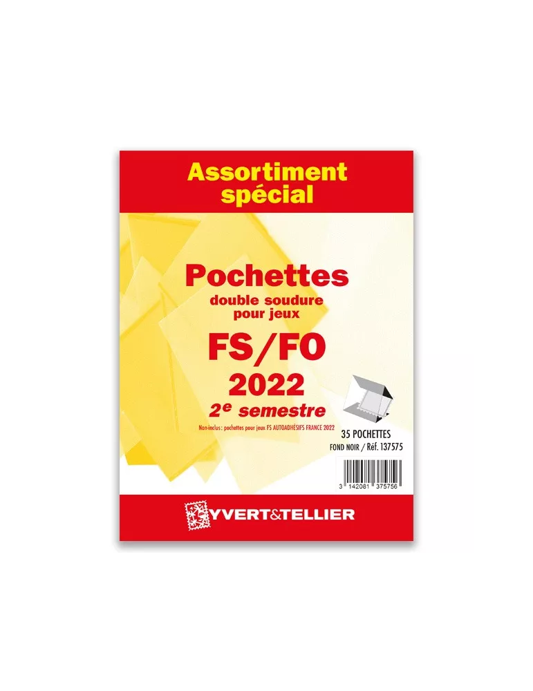 Assortiment de pochettes (double soudure) : 2022-2e semestre