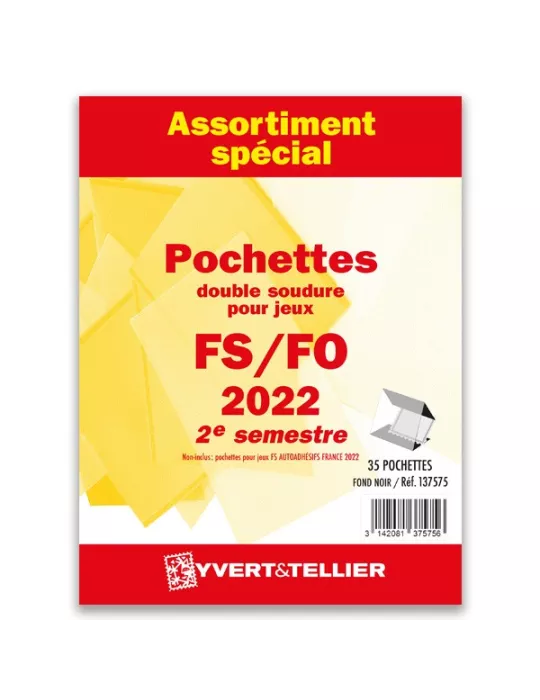 Assortiment de pochettes (double soudure) : 2022-2e semestre