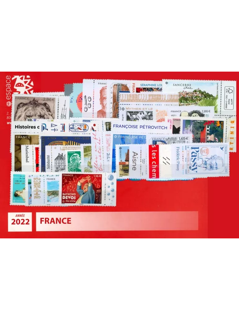 n° 5545/F5642  - Timbre France Année complète (2022)