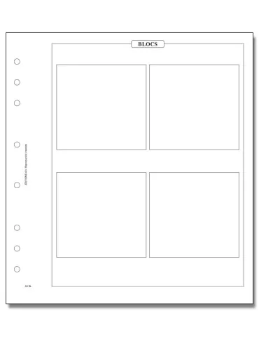 Feuille AV : pour 4 blocs (CNEP, FFAP, etc.) (x10) - AV EDITIONS® 2