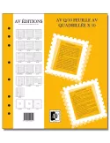Feuille AV : quadrillée (x10) - AV EDITIONS®