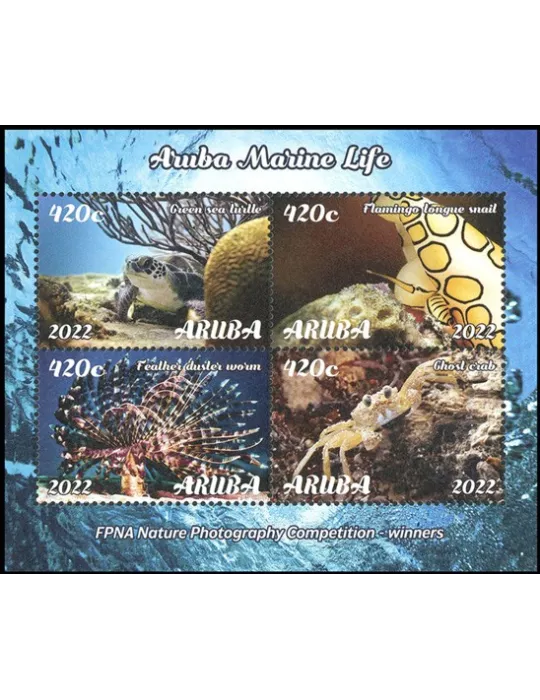 n° 17 - Timbre ARUBA Blocs et feuillets