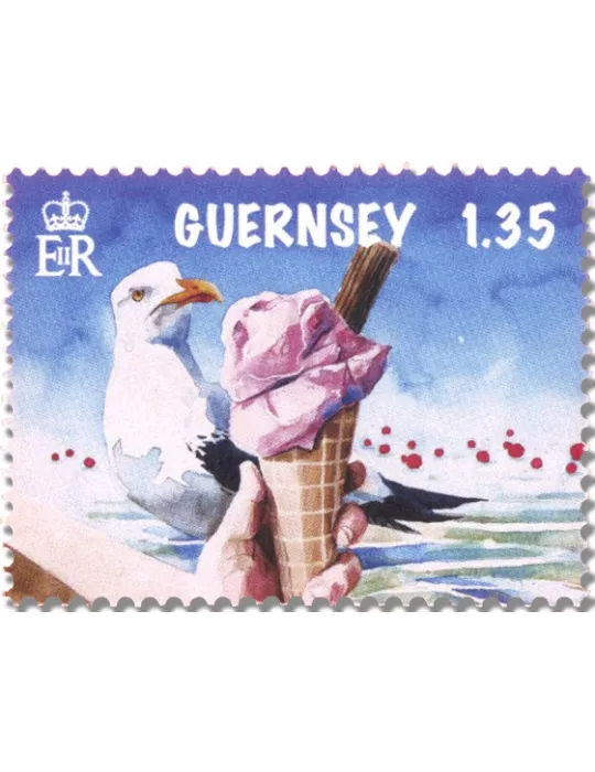 n° 1925/1927 + n°1924 - Timbre GUERNESEY Poste