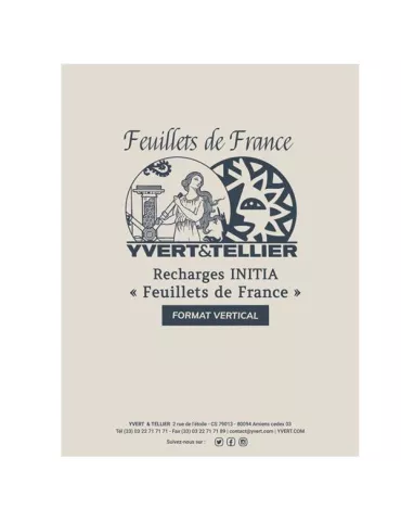 Recharge INITIA Feuillets de France - Verticale (x5)