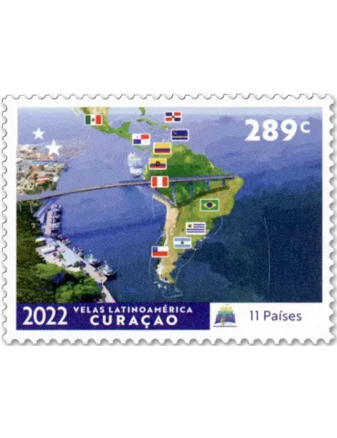 n° 737/740 - Timbre CURACAO Poste 2