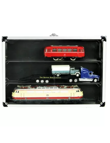 VITRINE ALU COMPACT  : 3 CASES (275 x 57 MM) - SAFE®