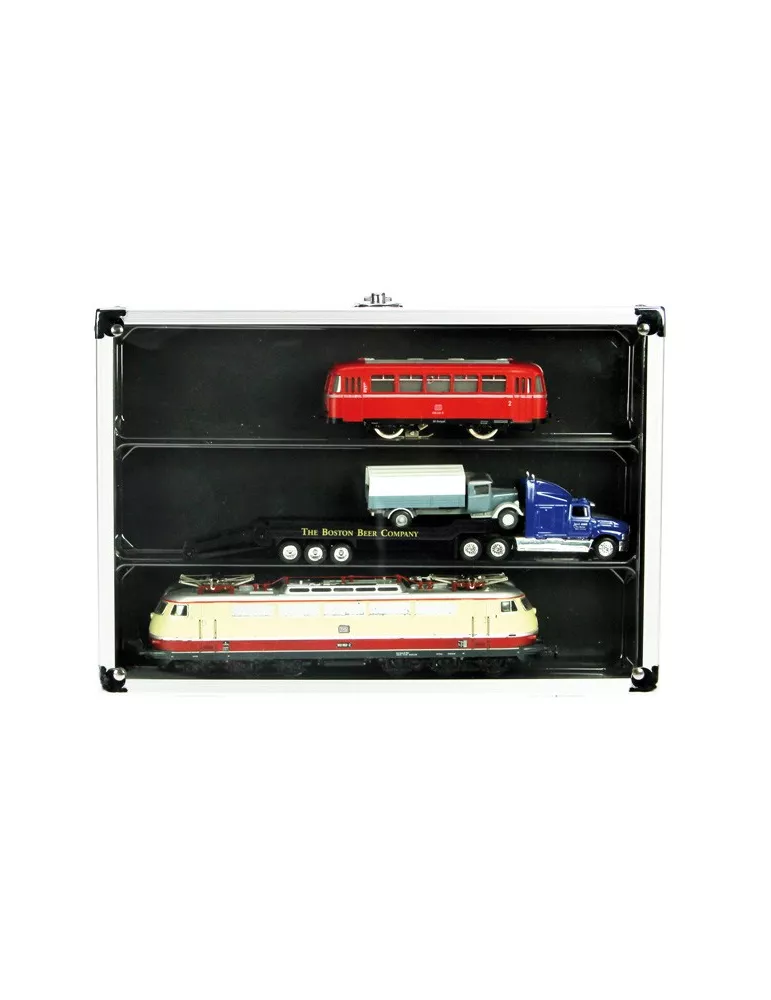 VITRINE ALU COMPACT  : 3 CASES (275 x 57 MM) - SAFE®