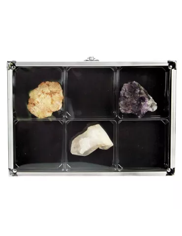 VITRINE ALU COMPACT : 6 CASES (87 x 90 mm) - SAFE® 2
