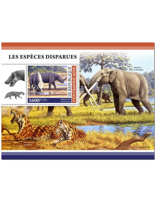 n° 2004 - Timbre CENTRAFRIQUE Blocs et feuillets