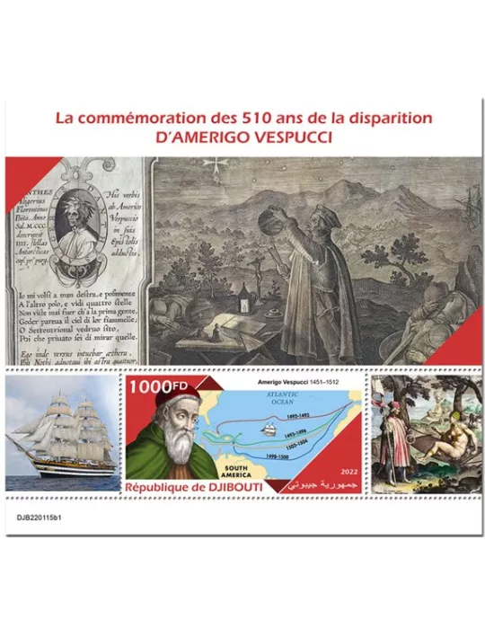 n° 798 - Timbre DJIBOUTI Blocs et feuillets