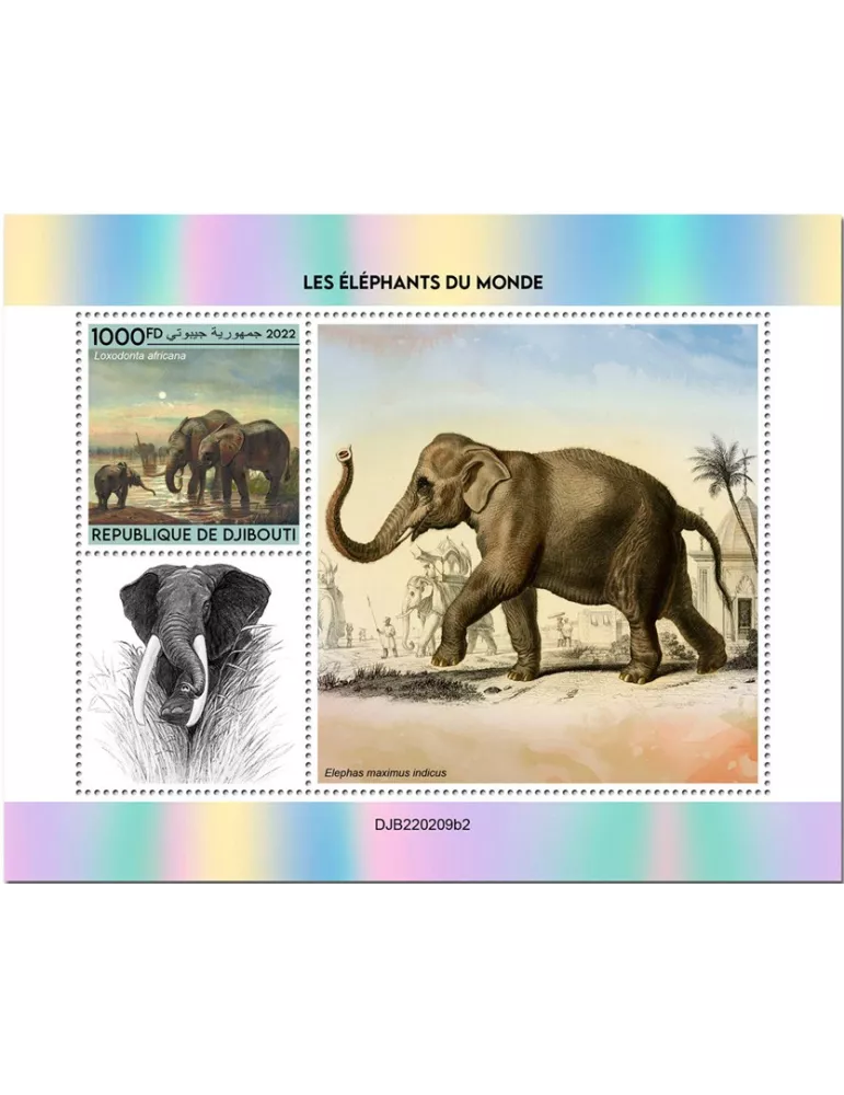 n° 827 - Timbre DJIBOUTI Blocs et feuillets